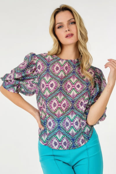 Katherine Multi-print Top