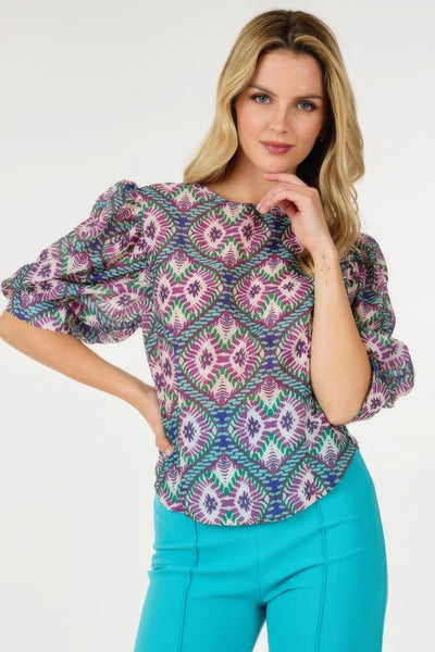 Katherine Multi-print Top