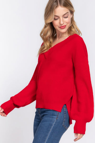 Sandra  V-neck Sweater