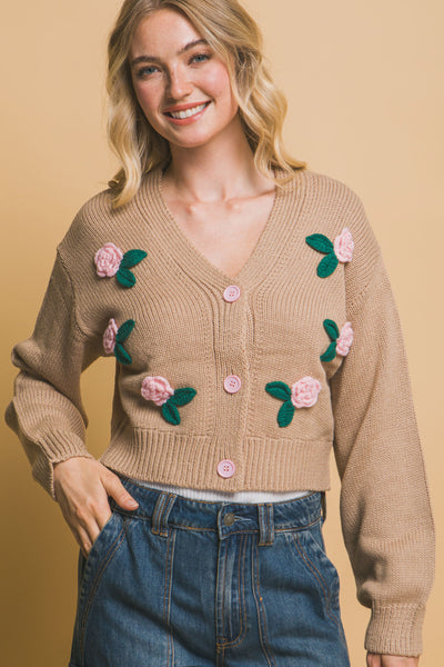 flower cardigan