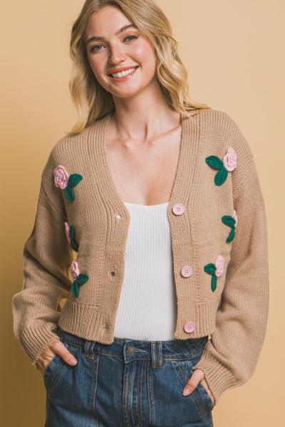 flower cardigan