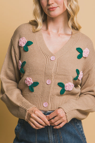 flower cardigan