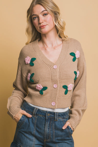 flower cardigan