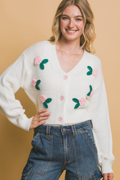 flower cardigan