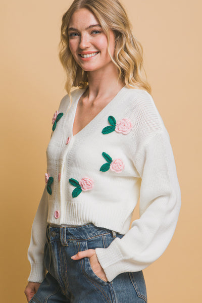 flower cardigan