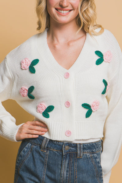 flower cardigan