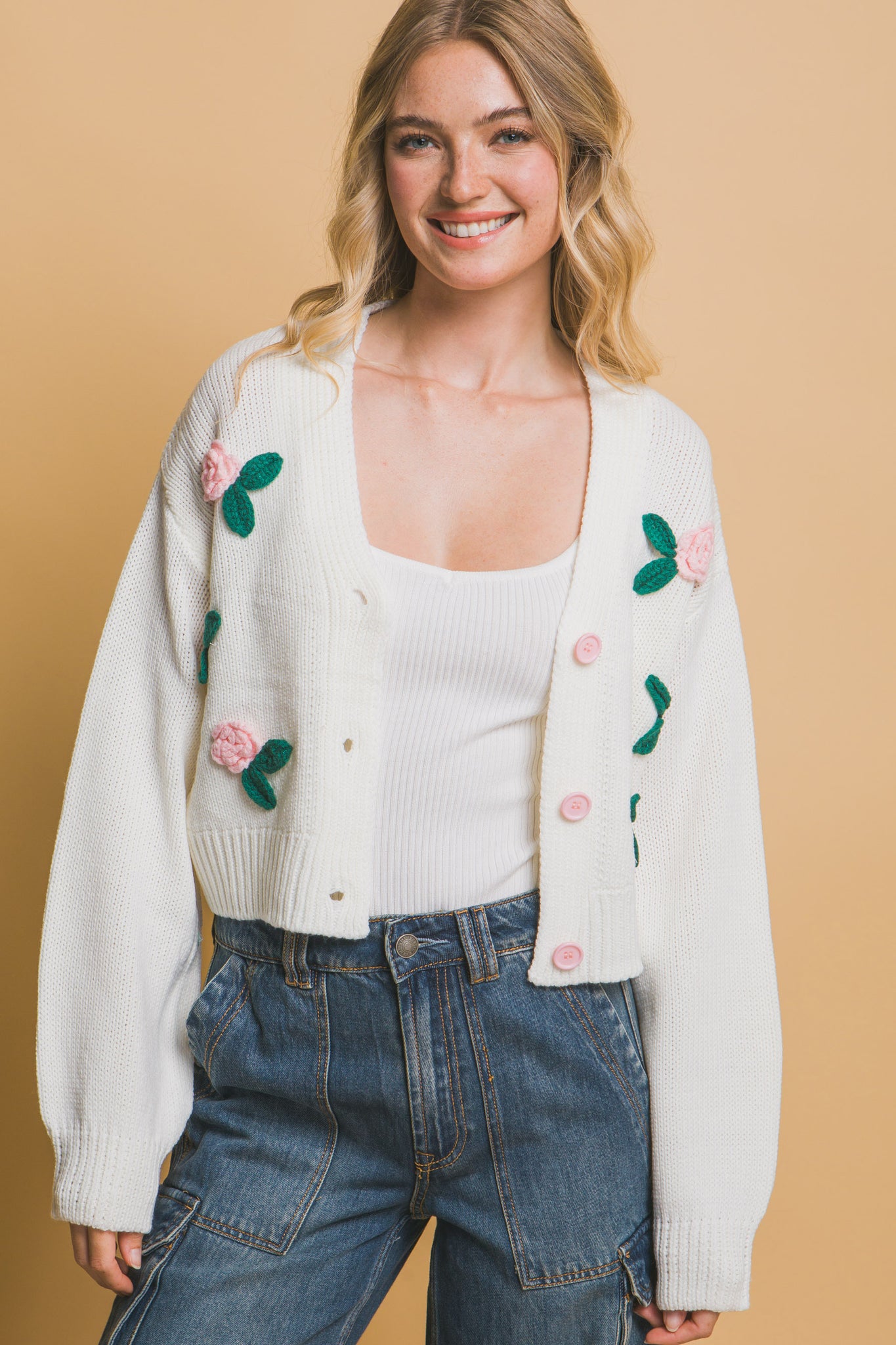 flower cardigan