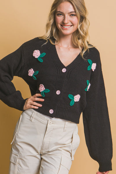 flower cardigan