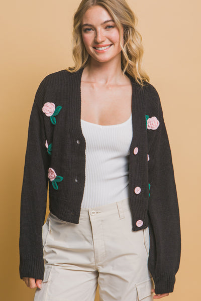 flower cardigan