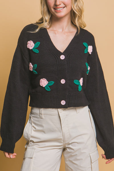 flower cardigan