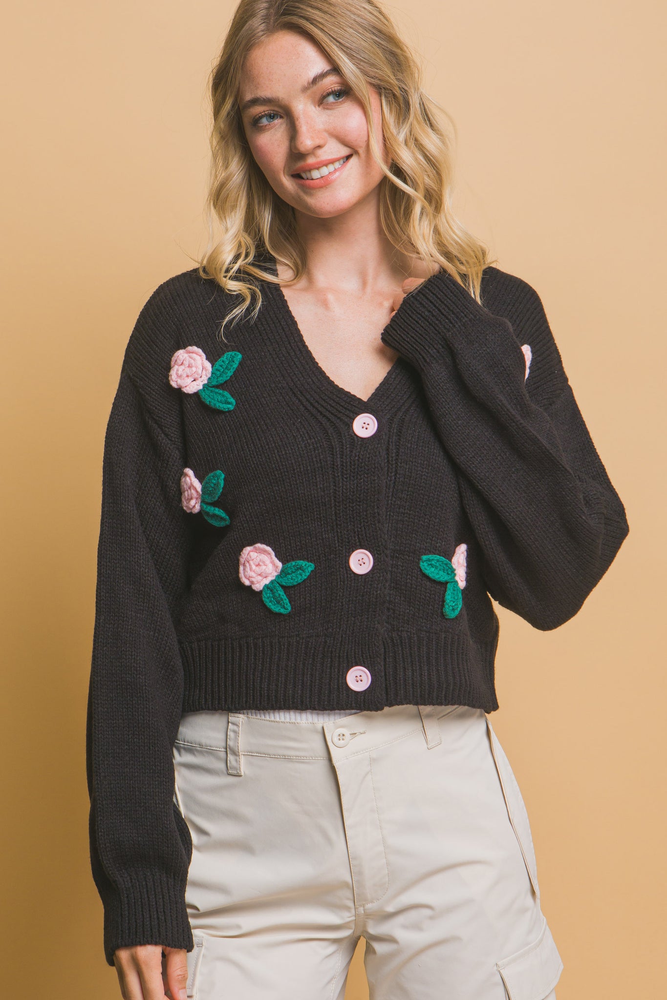 flower cardigan