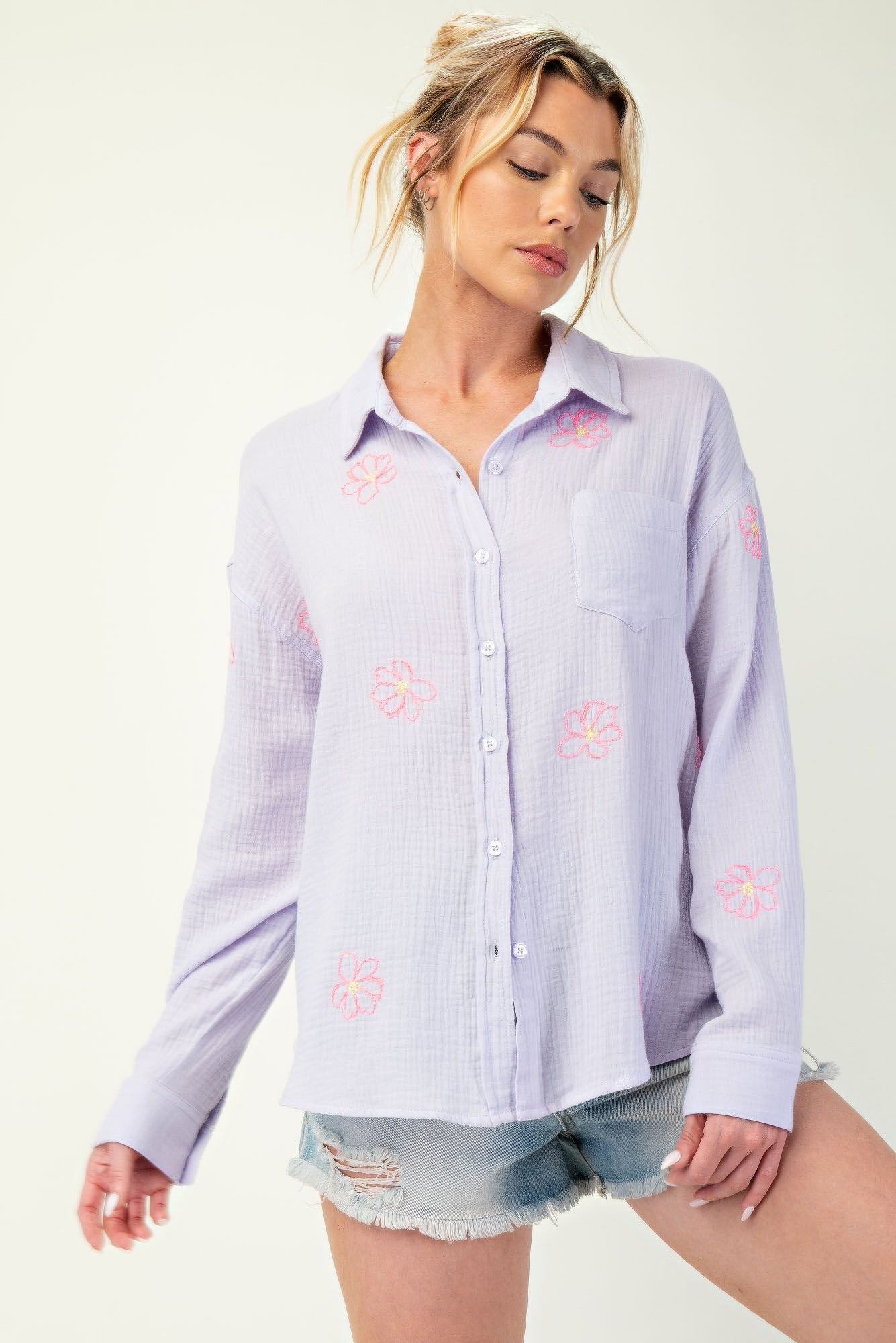 Adamari button down shirt