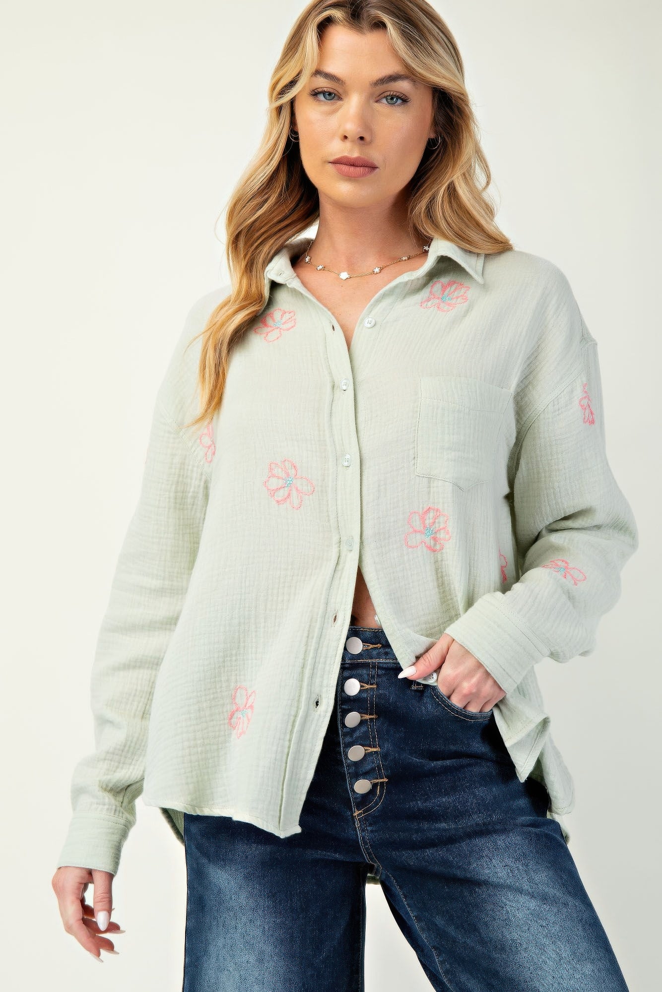 Adamari button down shirt