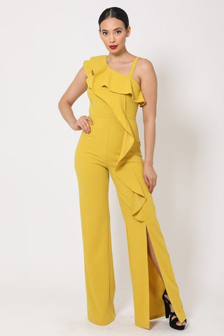 Alexandrina mustard jumpsuit