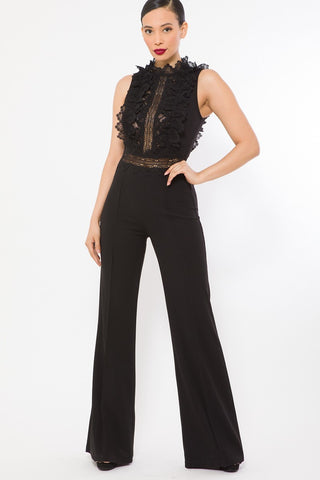 Maldalena Black Jumpsuit