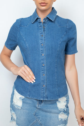 Andrea Denim Top