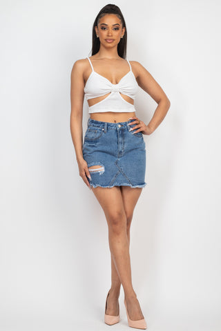 Fracis Denim Skirt